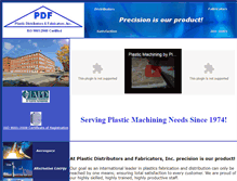 Tablet Screenshot of plasticdistributors.com